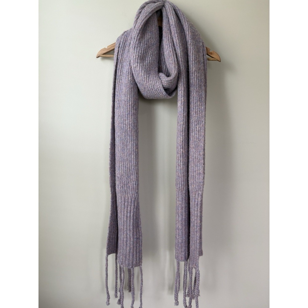 Free People Hit The Ground Light Purple Scarf